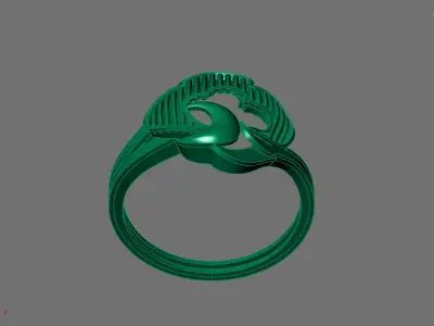 Women Ring Plain Ring Ready STL 3DM Models Womens Rings 3D print model 44