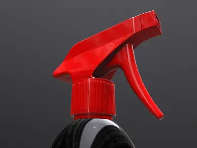 Car Tyre Active Care Spray Low-poly 3D model