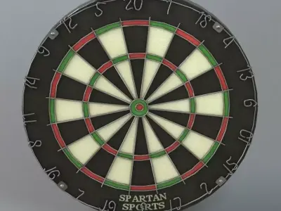 Dartboard dart board 3D model