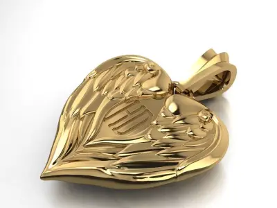 Harley Devidson necklace 463 3D print model