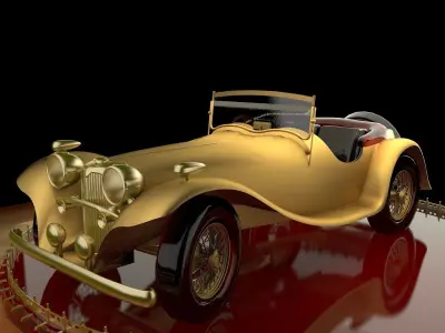Antique car 3D model buy