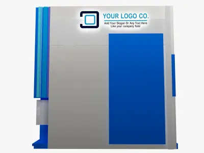 Booth Exhibition Stand a490a 3D model