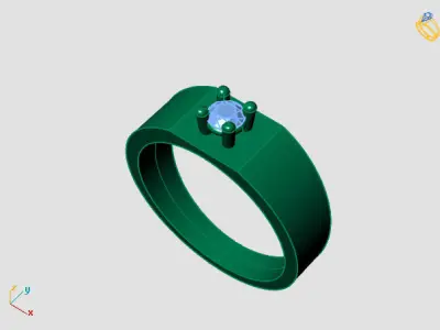 Women Men Gent Ring 3DM Womens Ring 3d models 3D print model 3D print model
