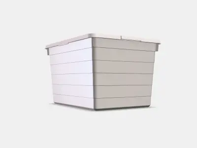 SOCKERBIT Box with lid 3 Low-poly 3D model