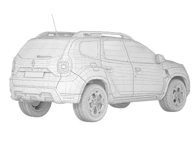 Renault Duster 2018 3D model