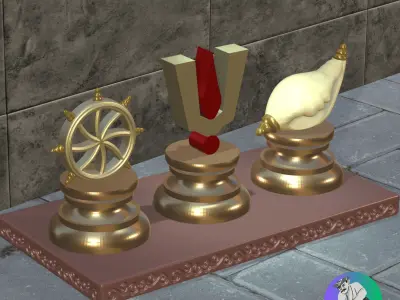 Tirupati Balaji Venkateshwara Swamy Shankh Tilak Chakra Emblem 3D print model