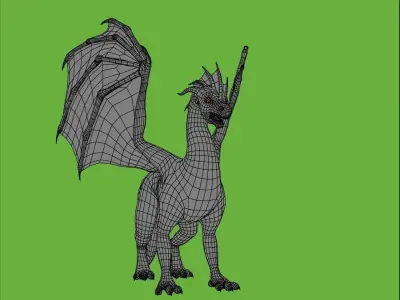 dragon3d dragon Low-poly 3D model