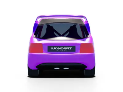 Concept Cartoon Rally Car 3D model