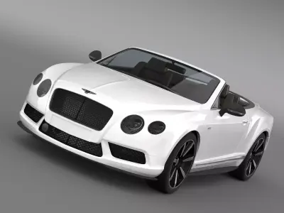 Bentley Continental GT V8 S Convertible 2014 3D model