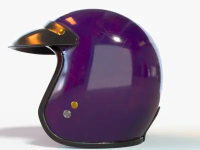 Motorcycle Helmet Low-poly 3D model shop