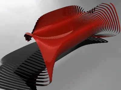 Parametric Furniture Design Grasshopper Rhino Files Download 3D model