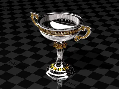 pokal cup trpohy  antique bowl 3D print model