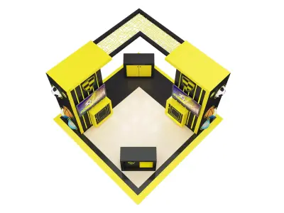 Booth Exhibition Stand a603 3D model