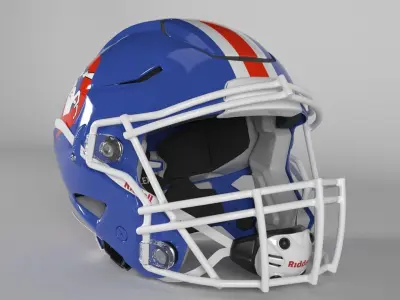 DENVER BRONCOS Helmet Football AFC WEST PBR updated 2025 3D model