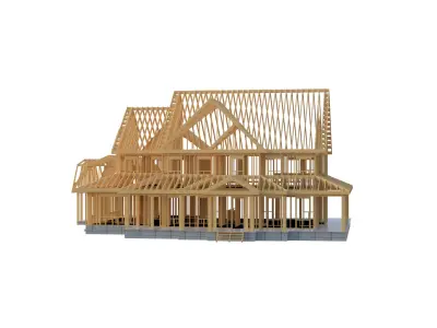 House Framework Construction 3D model