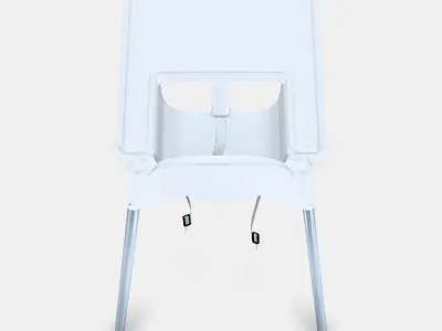 ANTILOP Highchair with tray Low-poly 3D model