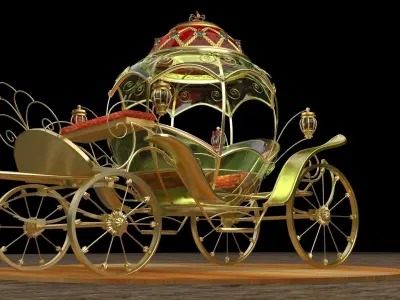 Chinese carriage  3D model