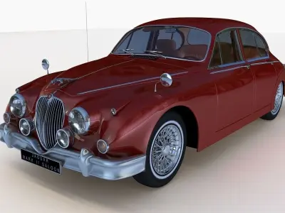 Jaguar Mark II Saloon MK2 1957 3D model