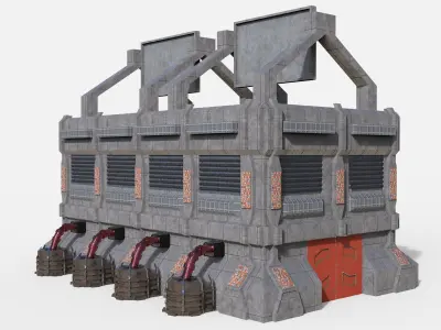 Science fiction Sci-fi Building design 3D model