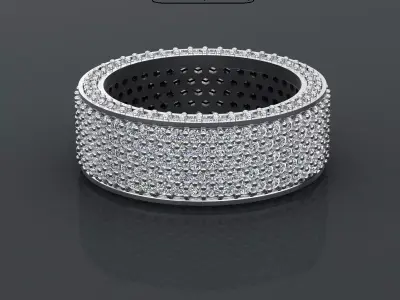 Band Ring 3D print model