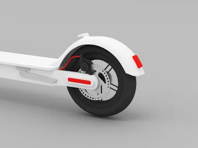 Electric Scooter 3D model 3