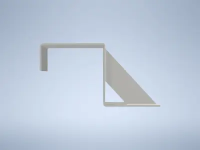 Wooden beam console Low-poly 3D model