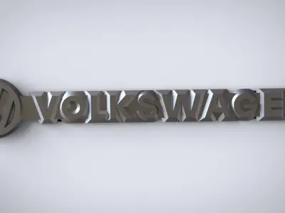 Logo Volkswagen and Transporter car modification 3D print model