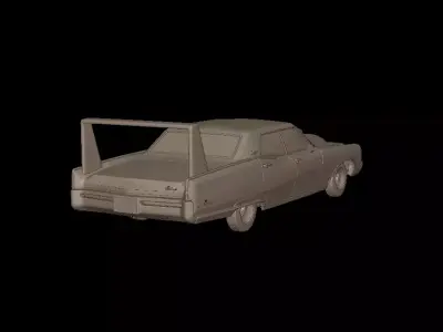 custom buick electra 225 1968 four doors 3d print model 3D print model