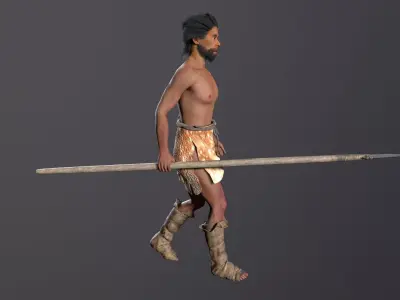 hominid Low-poly 3D model