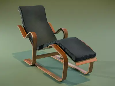 Lounge Chair Low-poly 3D model