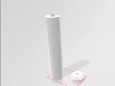 12 mm Airsoft silencer 3D model