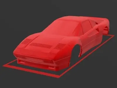 FERRARI 288 GTO BODY SHELL MINI-Z COMPATIBLE READY 3D print model