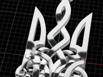 Ukrainian Trident 3D print model