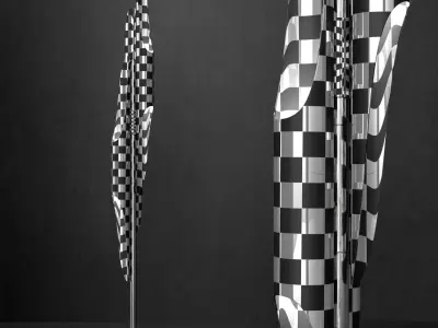 Floor lamp Coltrane WHITE 3D model