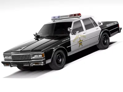Chevrolet Caprice Police Car 1978 3D model
