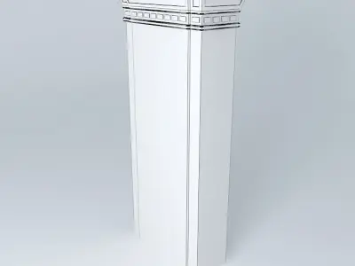 Art Deco Pillar Free 3D model