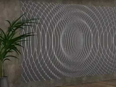 Silentmax3D acoustic panel 400x244x24 cm Free 3D model