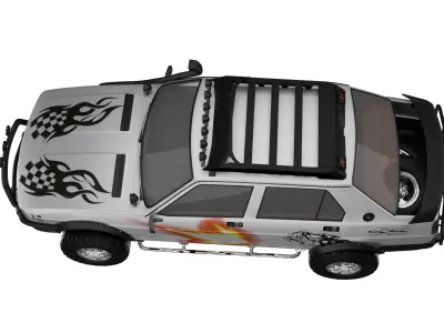 Alfa Romeo Giulietta 1977 4x4 Off-Road 3D Model 3D model