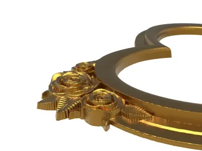 carved frame 3D model