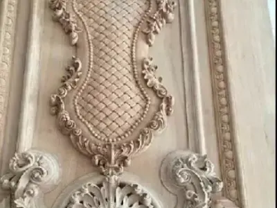 3d neoclassical door 3D print model