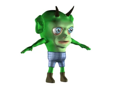 Joni The Angry man 3D model