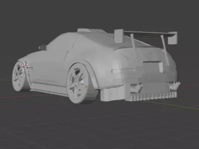 Nissan 350Z Burdor Shadow design bodykit 3D model