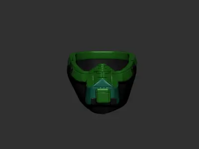 helmet high poly sculpt 3d printable  3D model 10