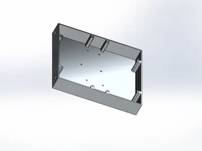 Printable robot 4 wheel arduino robot for terrain and project  3D print model