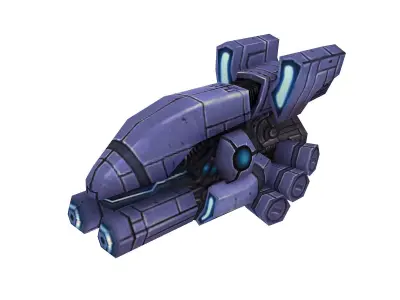 Machinery - Floating Cannon 01 3D model