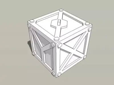 Futuristic Calibration Cube Free 3D print model
