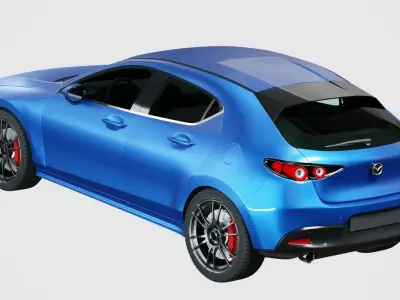 Mazda 3 hatchback 2019 3D model