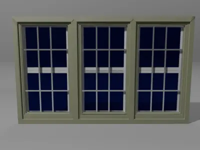 Double hung window Free 3D model
