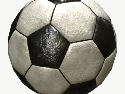 Soccer Ball Low Poly 3D model
