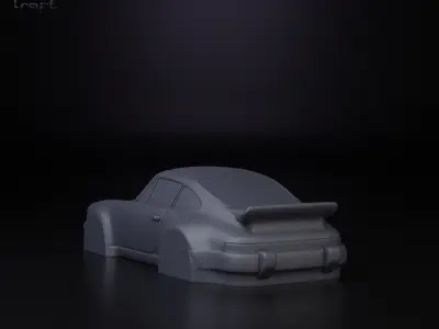 Porsche 911 simplified decorative model 3D print model